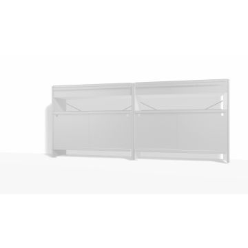 Aluminium-Sideboard-95 cm-41 cm-Aluminium eloxiert