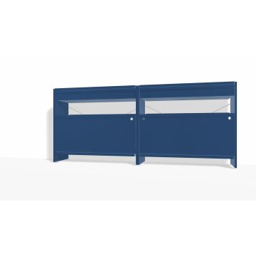 Aluminium-Sideboard-95 cm-41 cm-Lehni Blau